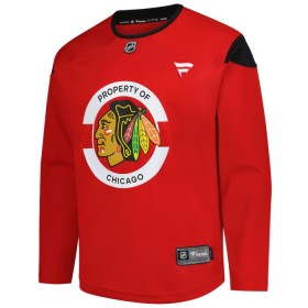 Miesten NHL Chicago Blackhawks Pelipaita Custom Fanatics Team Practice 2024-25 Punainen